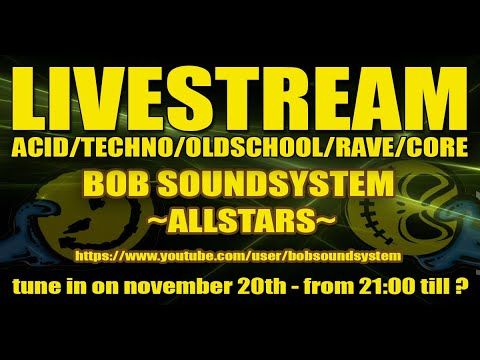 Livestream [ Underground Stuff | Oldschool Raving ] with BOB Soundsystem DJ's
