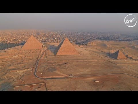 Sébastien Léger at the Great Pyramids of Giza, in Egypt for Cercle