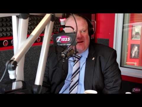 Mayor Rob Ford and Councillor Doug Ford of Toronto visit Z103.5!