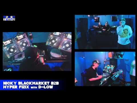 NICKY BLACKMARKET & HYPER FIZIX with D-LOW - Rough Tempo LIVE - May 2014